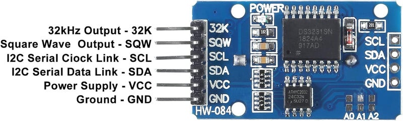 AiTrip 3PCS DS3231 Real Time Clock Module RTC Sensor High Precision AT24C32 IIC Timer Alarm Clock for Arduino Raspberry Pi - Image 5